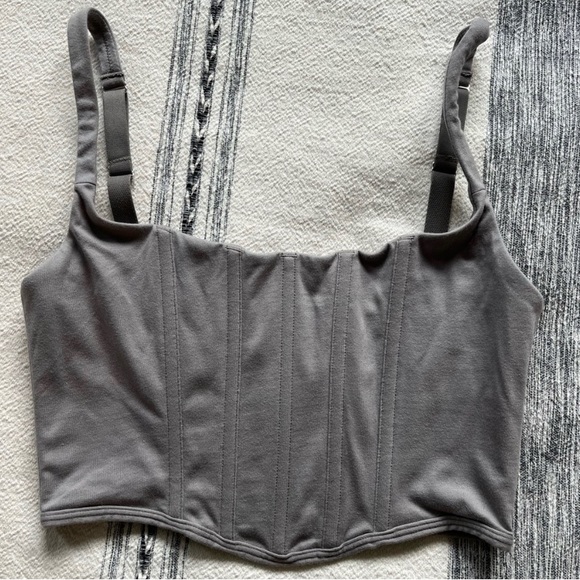 SKIMS COTTON CORSET BUSTIER - Picture 5 of 5